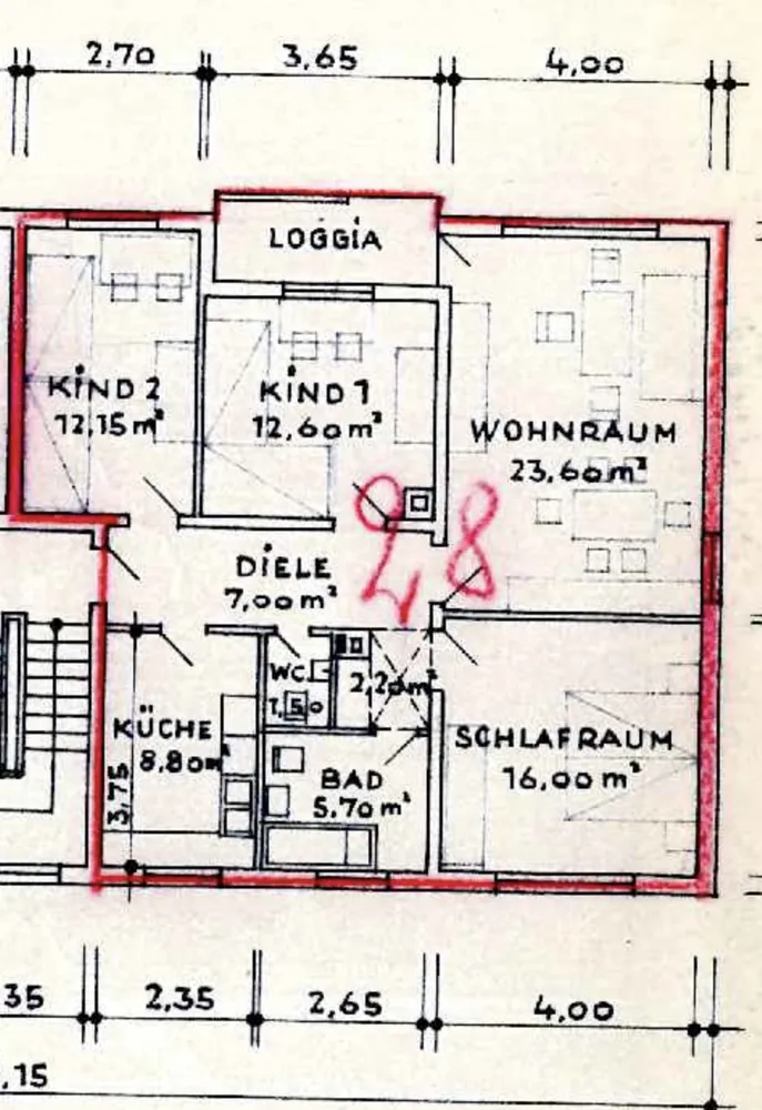 4 Zimmer Wohnung mit 90 m² in Bonn – Bild 1