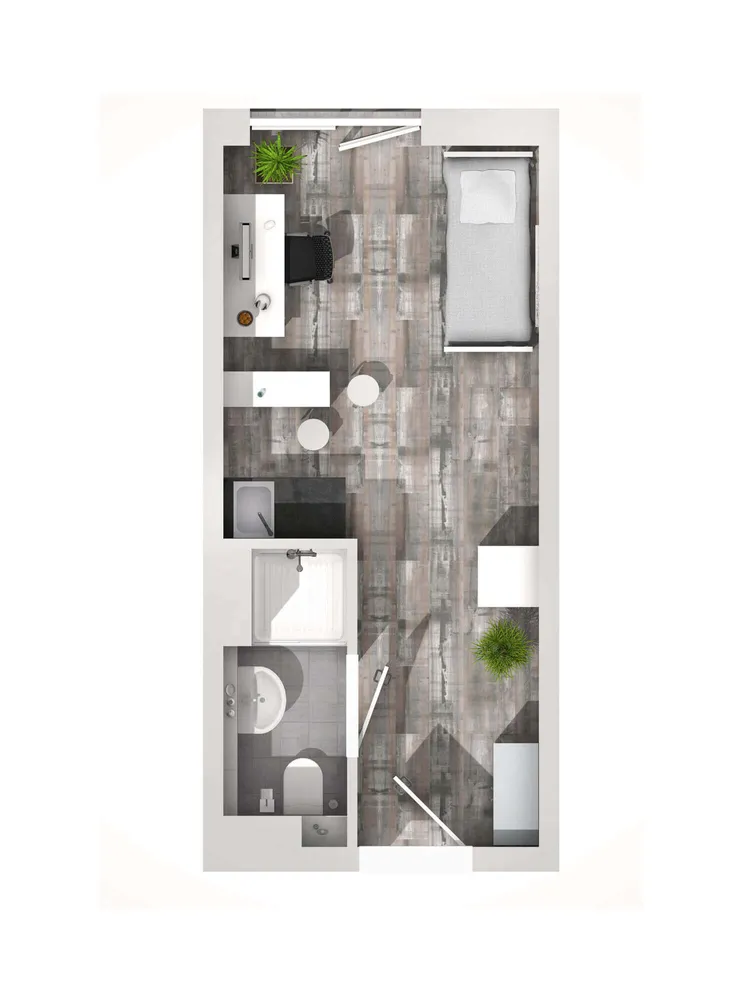 1 Zimmer Wohnung mit 21 m² in Potsdam – Bild 7