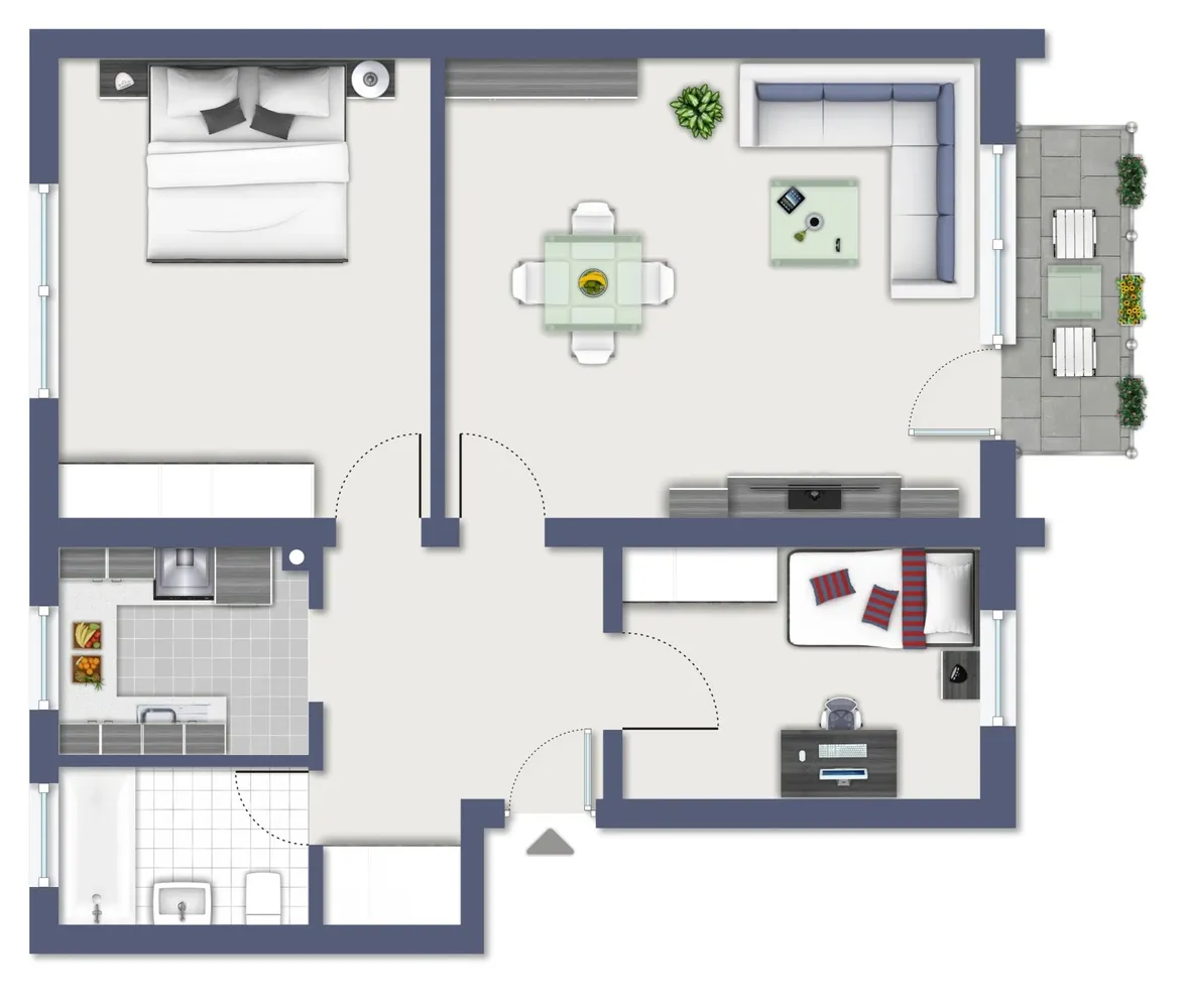 3 Zimmer Wohnung mit 69 m² in Köln – Bild 2
