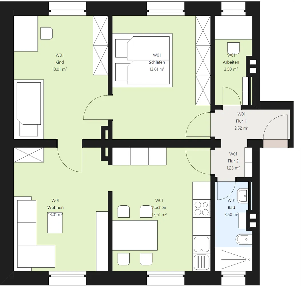 4 Zimmer Wohnung mit 65 m² in Duisburg – Bild 10