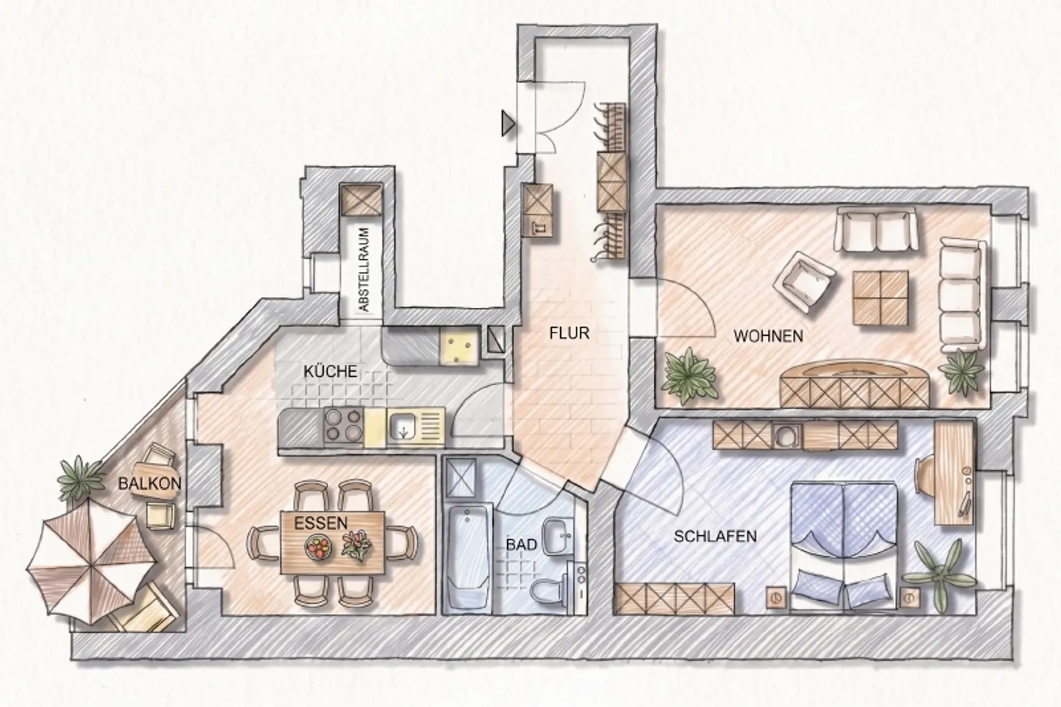 3 Zimmer Wohnung mit 65 m² in Leipzig – Bild 5