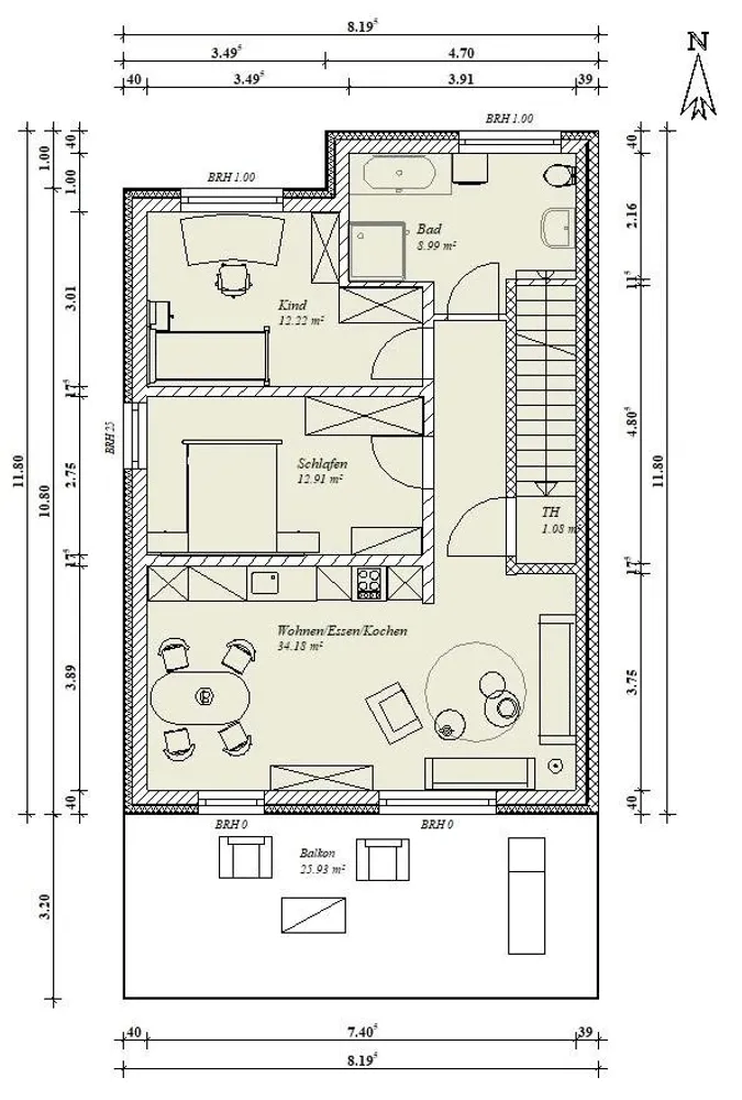 3 Zimmer Wohnung mit 94 m² in Peine – Bild 12