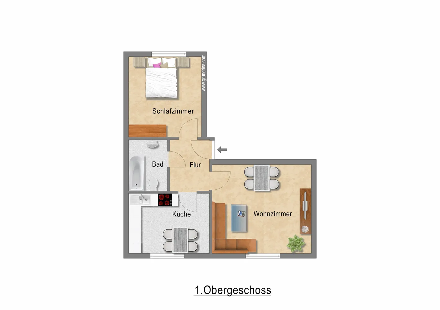 3 Zimmer Wohnung mit 54 m² in Essen – Bild 5
