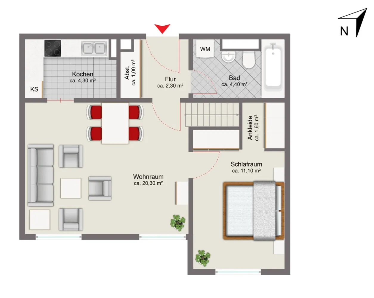 4 Zimmer Wohnung mit 73 m² in München – Bild 9