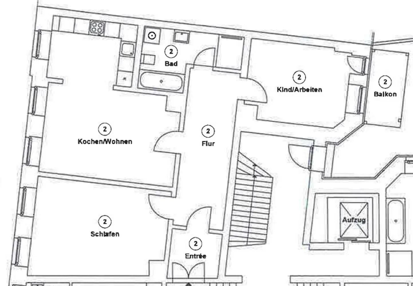 3 Zimmer Wohnung mit 85 m² in Leipzig – Bild 2