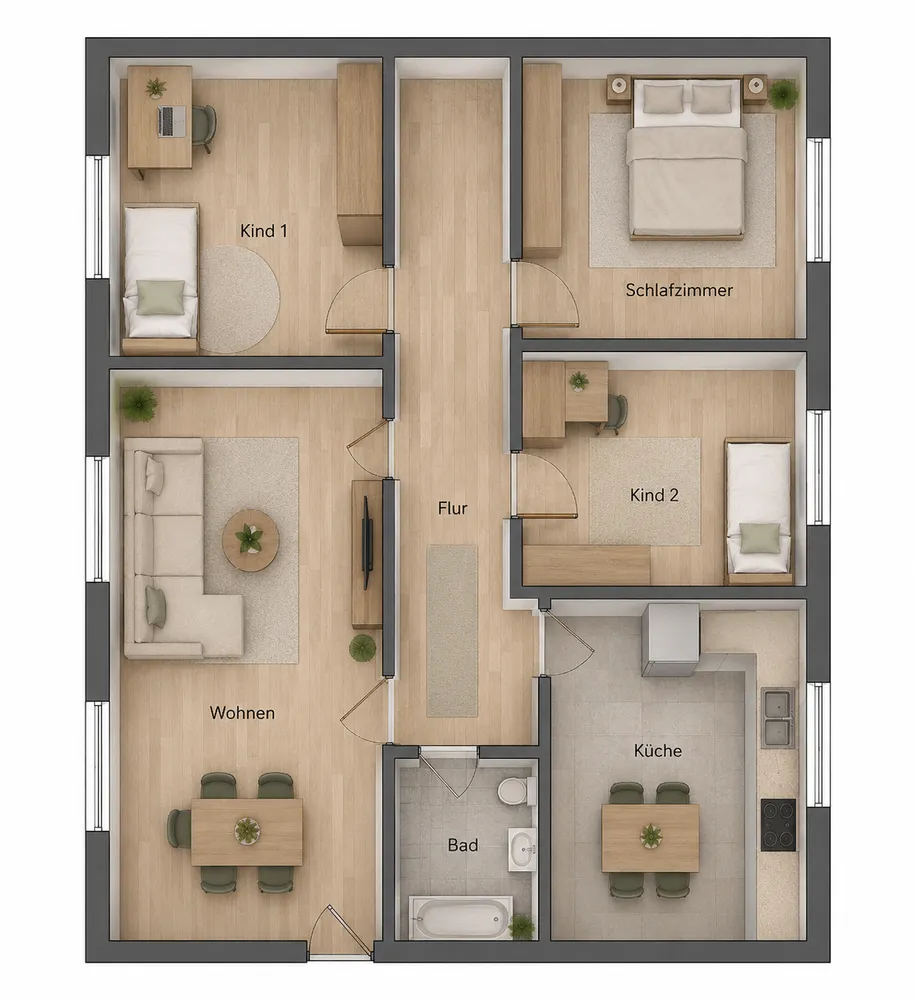 4 Zimmer Wohnung mit 78 m² in Marl – Bild 5