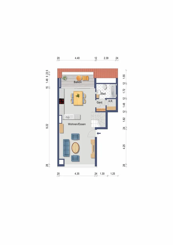 2 room apartment with 66 m² in Mönchengladbach – Photo 4