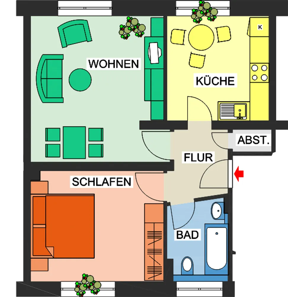 2 Zimmer Wohnung mit 52 m² in Chemnitz – Bild 11