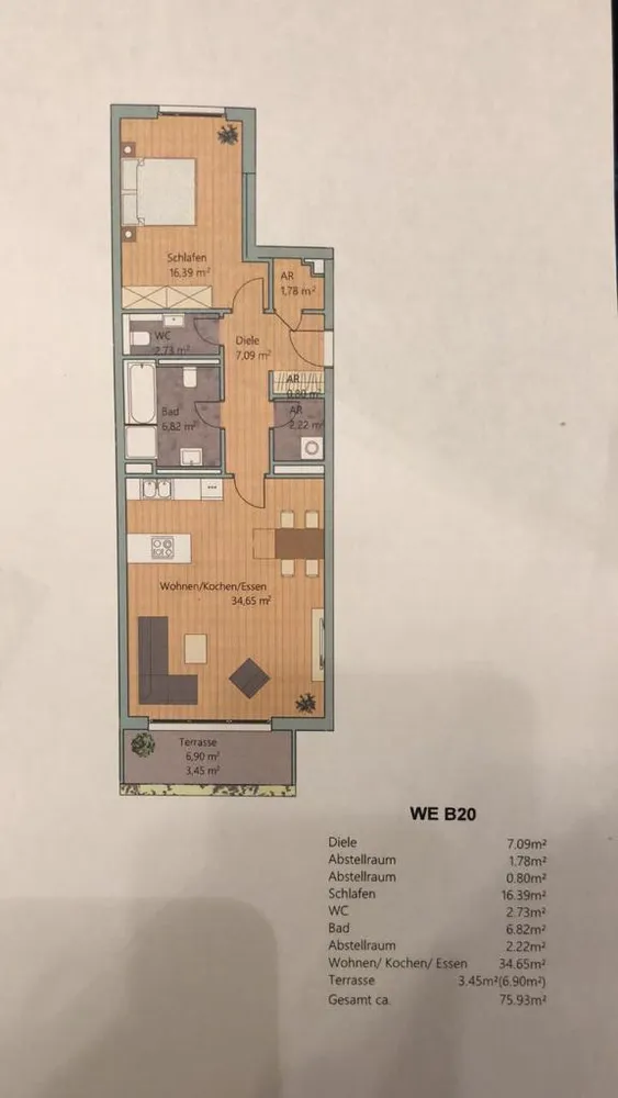 2 Zimmer Wohnung mit 76 m² in Hamburg – Bild 2