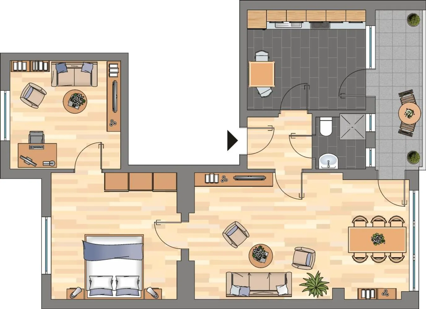 3 Zimmer Wohnung mit 95 m² in Duisburg – Bild 2