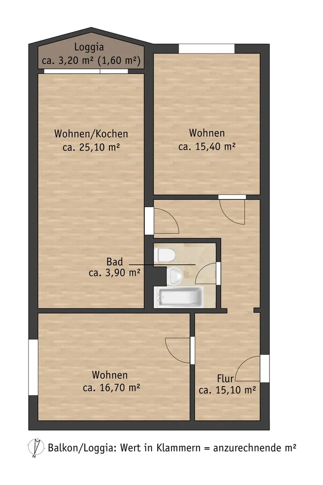 3 Zimmer Wohnung mit 78 m² in Pirna – Bild 4