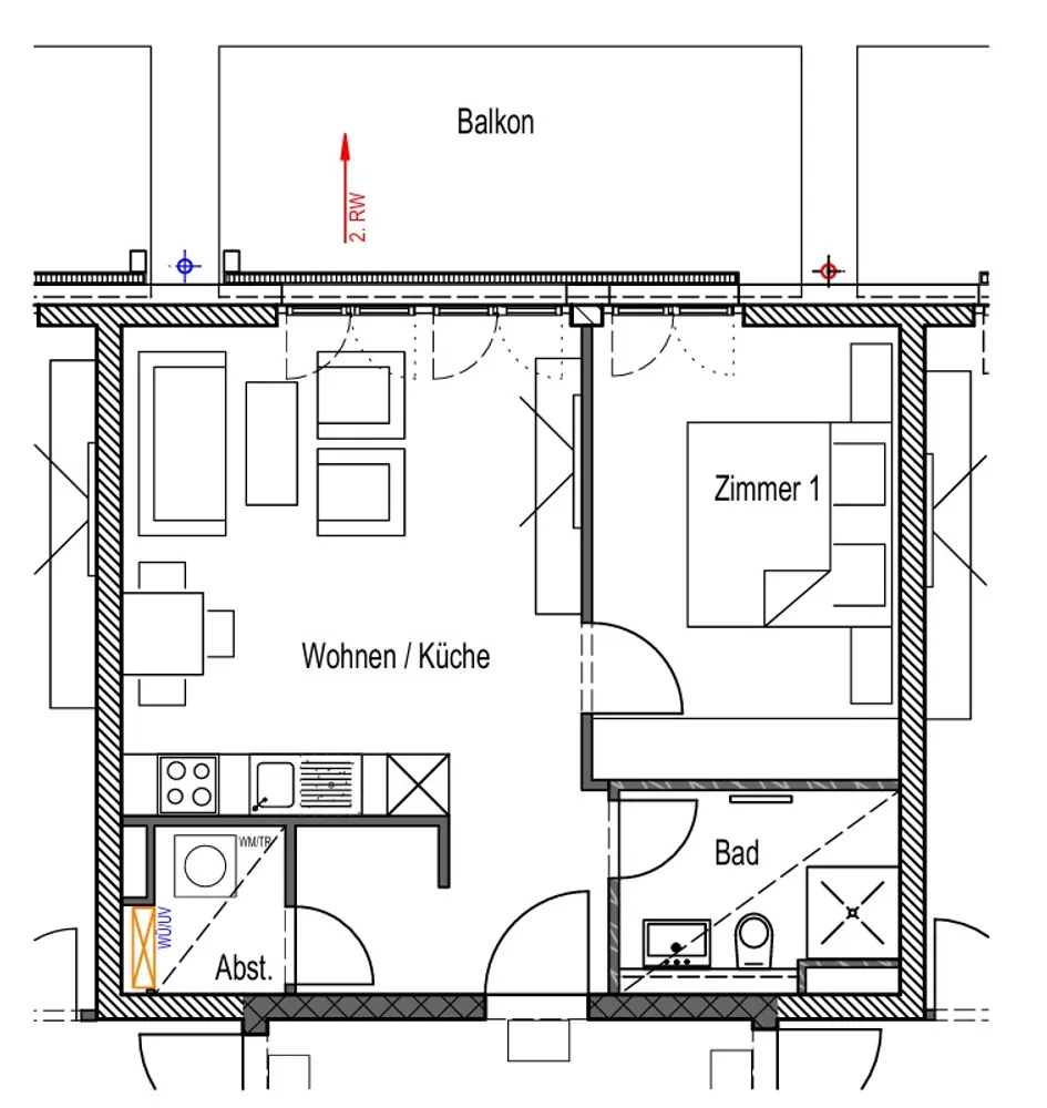 2 Zimmer Wohnung mit 54 m² in Wiesbaden – Bild 5