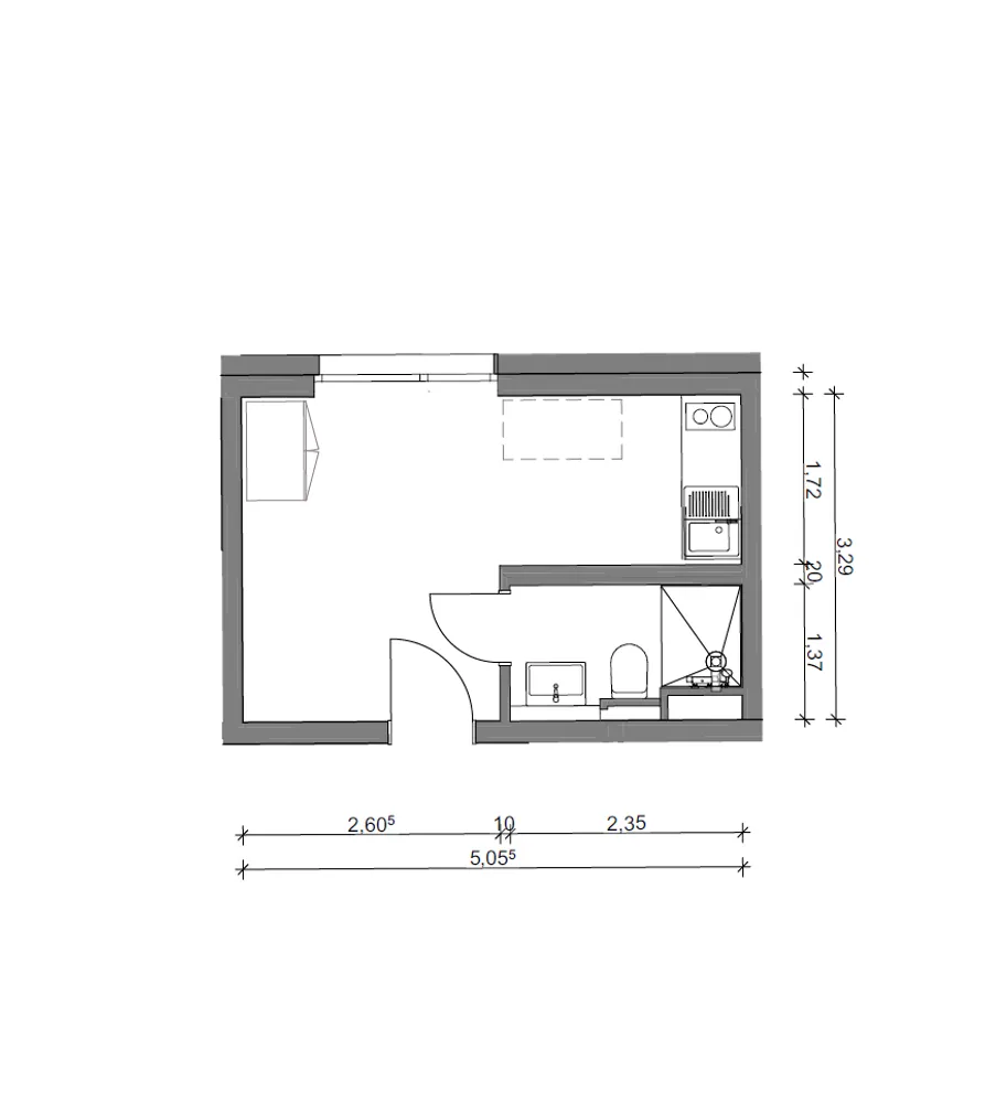 1 Zimmer Wohnung mit 16 m² in München – Bild 8