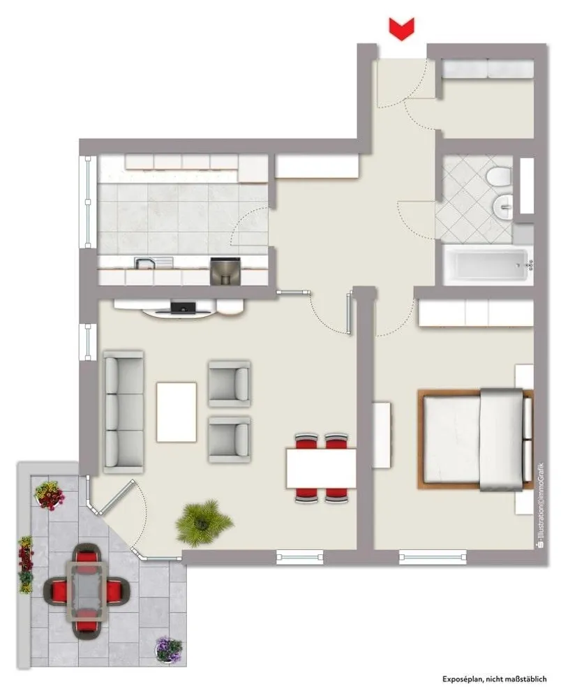 3 Zimmer Wohnung mit 71 m² in Bietigheim-Bissingen – Bild 1