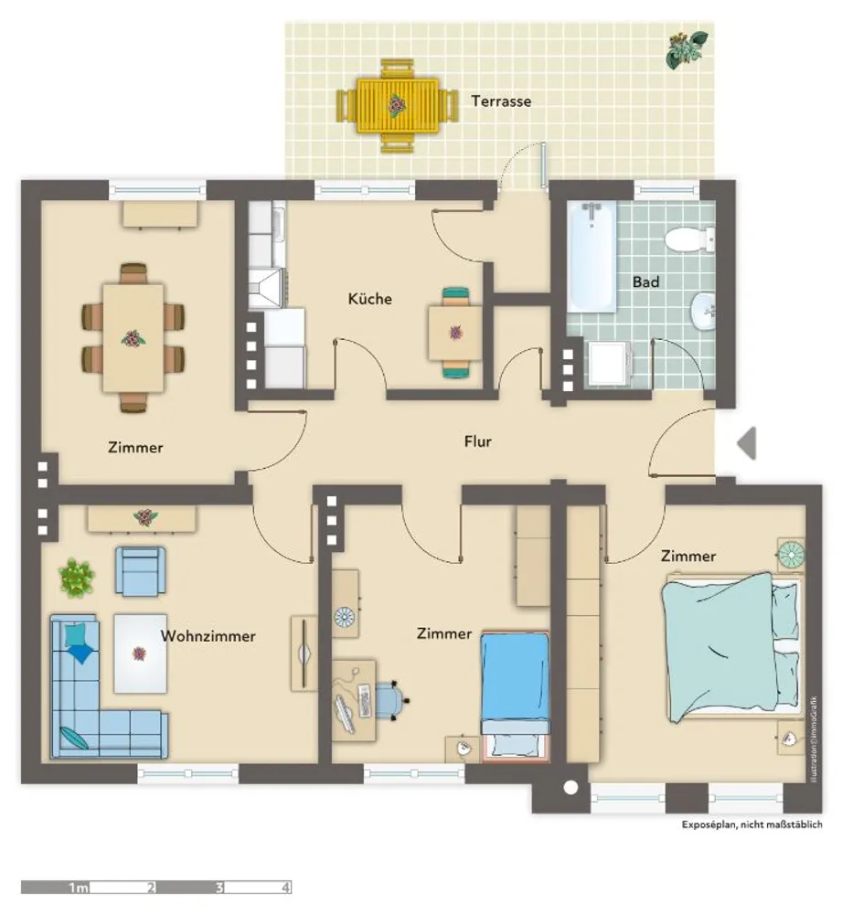 4 Zimmer Wohnung mit 96 m² in Bremerhaven – Bild 4