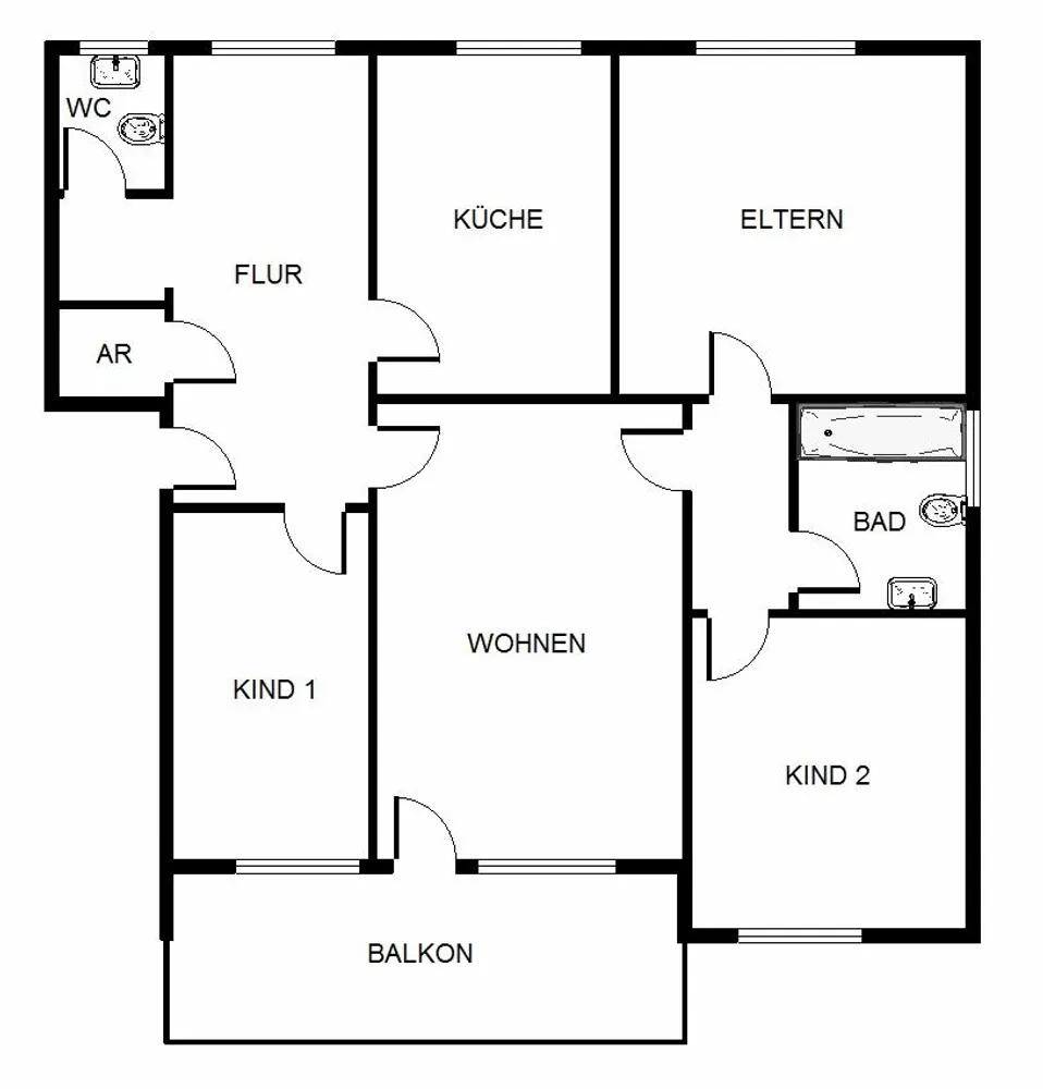 4 Zimmer Wohnung mit 84 m² in Bochum – Bild 3