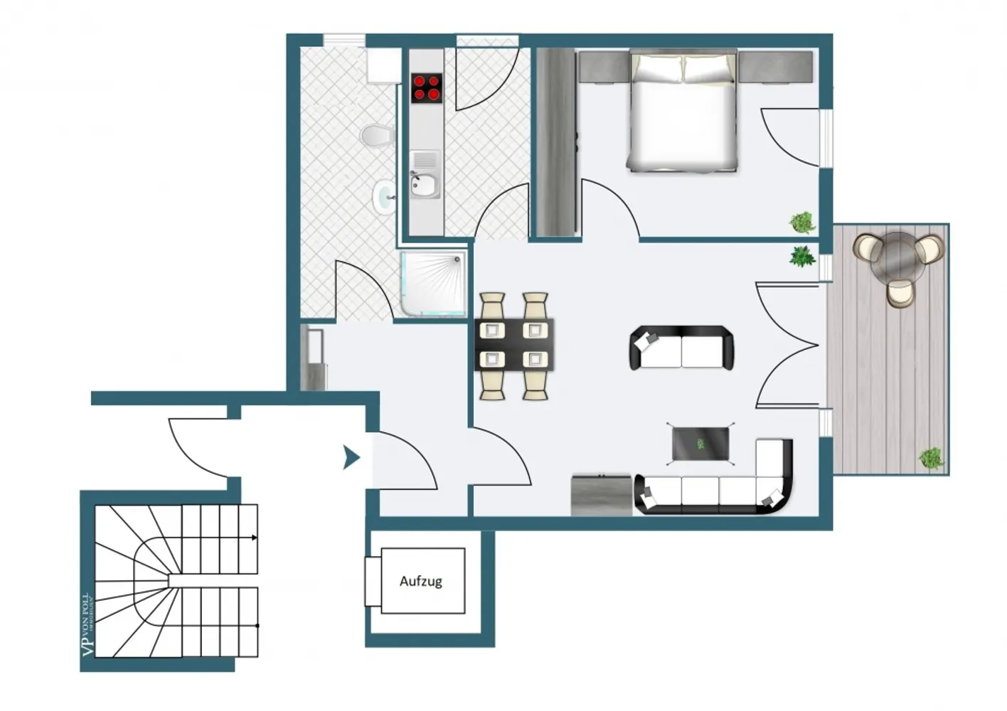2 Zimmer Wohnung mit 60 m² in Dortmund – Bild 9