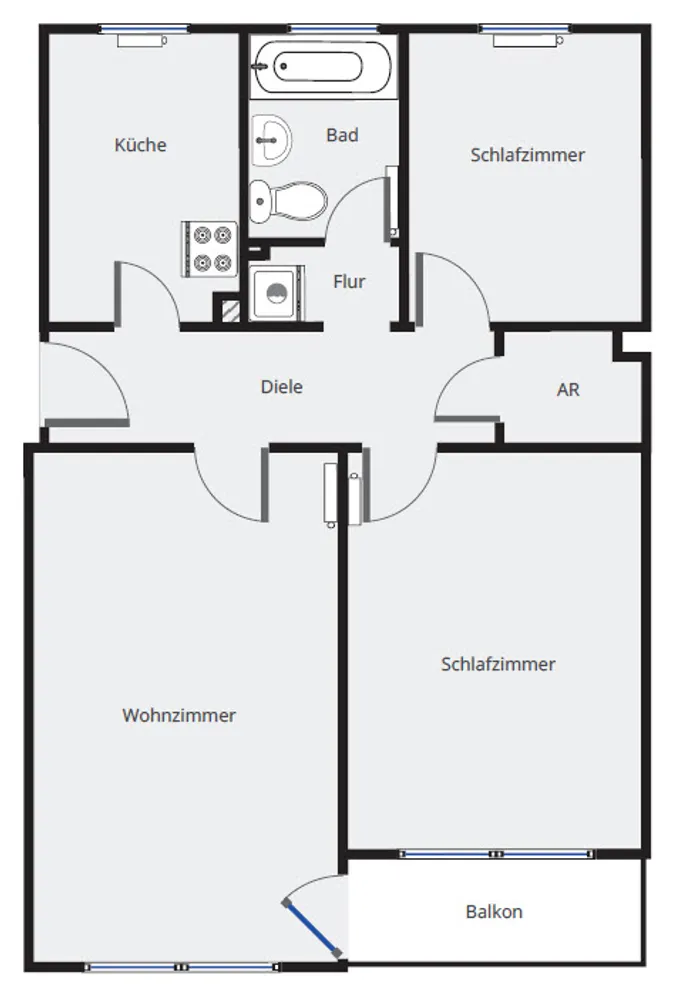 3 Zimmer Wohnung mit 67 m² in Nürnberg – Bild 3