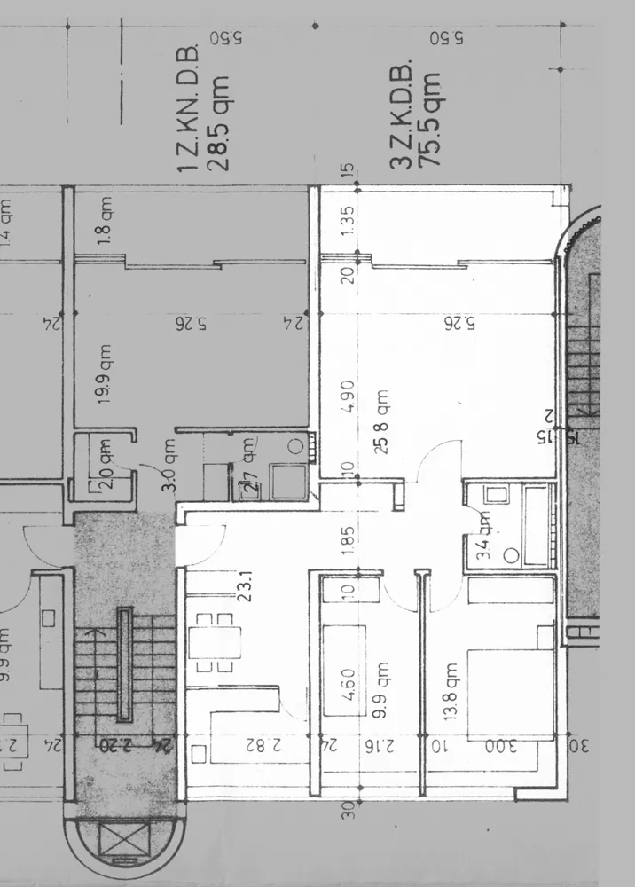 3 Zimmer Wohnung mit 75 m² in Düsseldorf – Bild 2