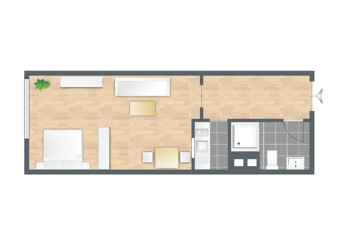 1 Zimmer Wohnung mit 28 m² in München – Bild 6