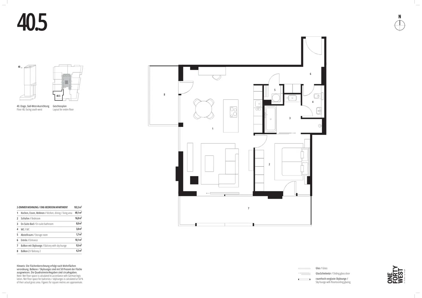 2 Zimmer Wohnung mit 104 m² in Frankfurt am Main – Bild 9