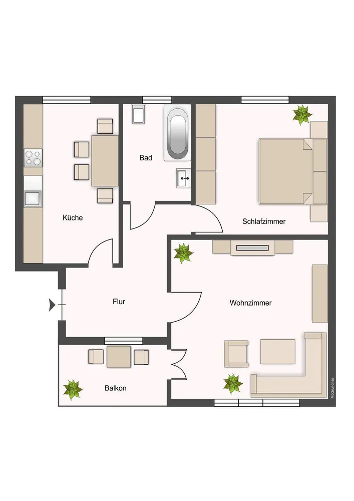 2 Zimmer Wohnung mit 65 m² in Chemnitz – Bild 8