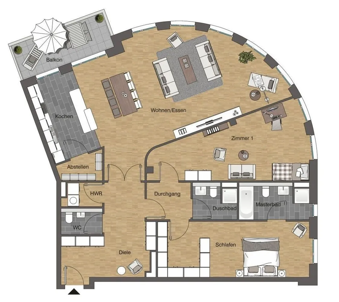 3 Zimmer Wohnung mit 168 m² in Frankfurt am Main – Bild 12