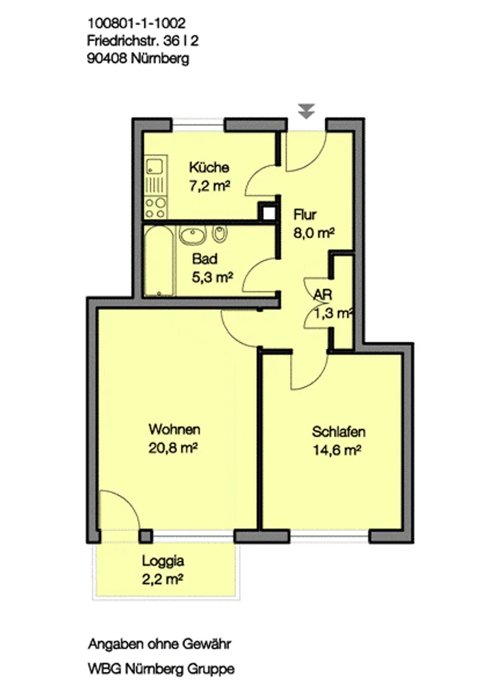 2 Zimmer Wohnung mit 60 m² in Nürnberg – Bild 9