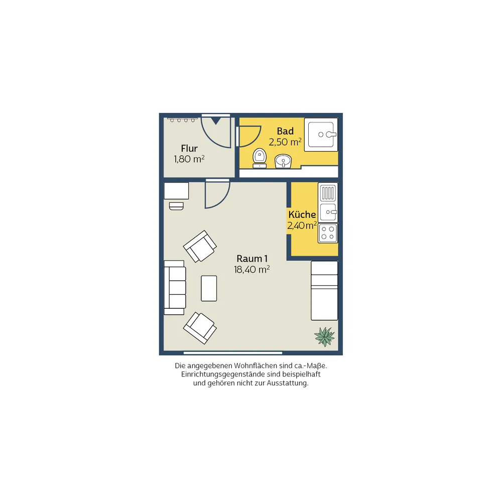 1 Zimmer Wohnung mit 27 m² in Leipzig – Bild 6