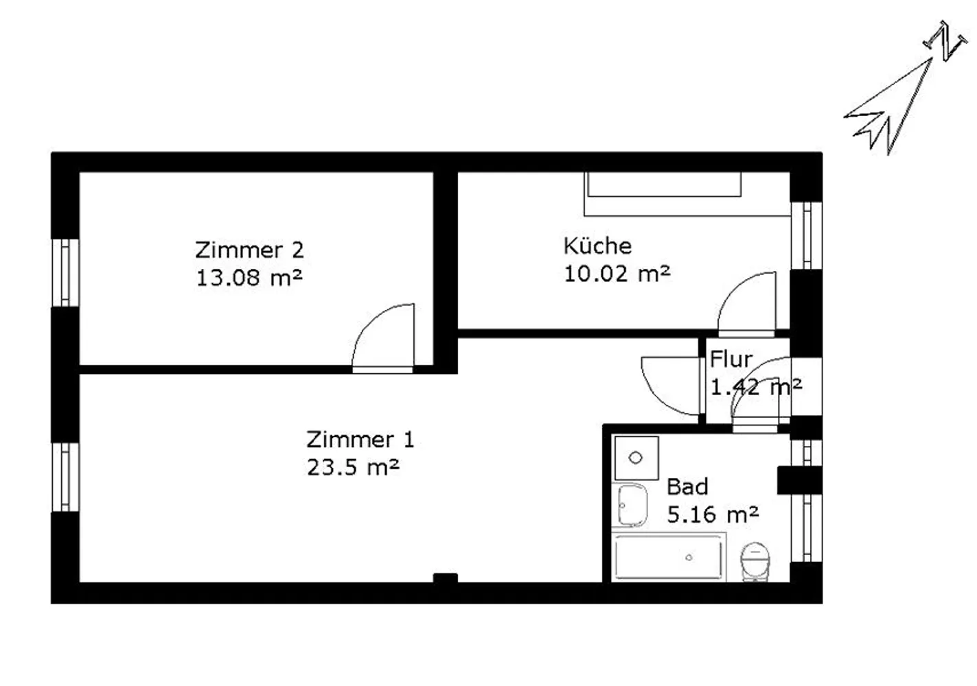 2 Zimmer Wohnung mit 53 m² in Hamburg – Bild 5