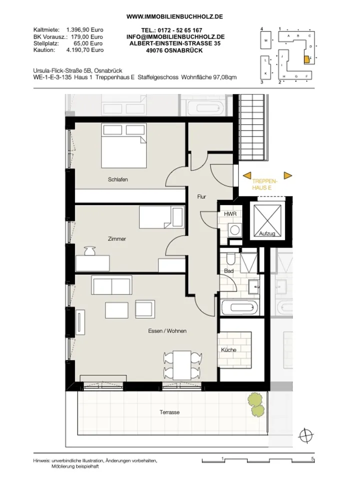 3 Zimmer Wohnung mit 97 m² in Osnabrück – Bild 4