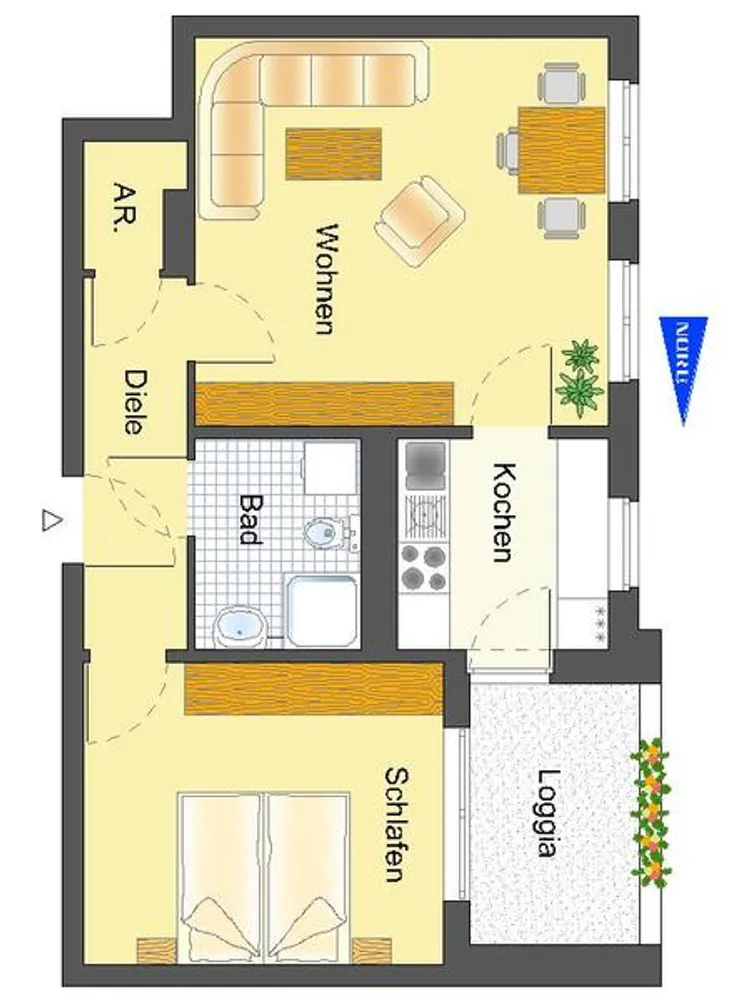 2 Zimmer Wohnung mit 57 m² in Velbert – Bild 3