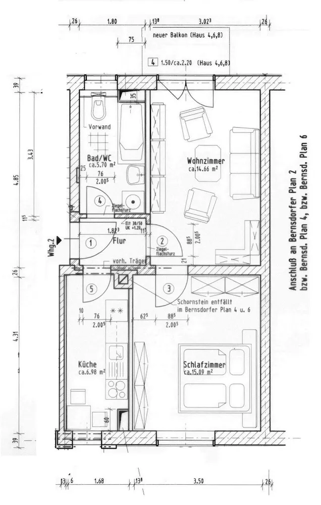 2 Zimmer Wohnung mit 47 m² in Chemnitz – Bild 4