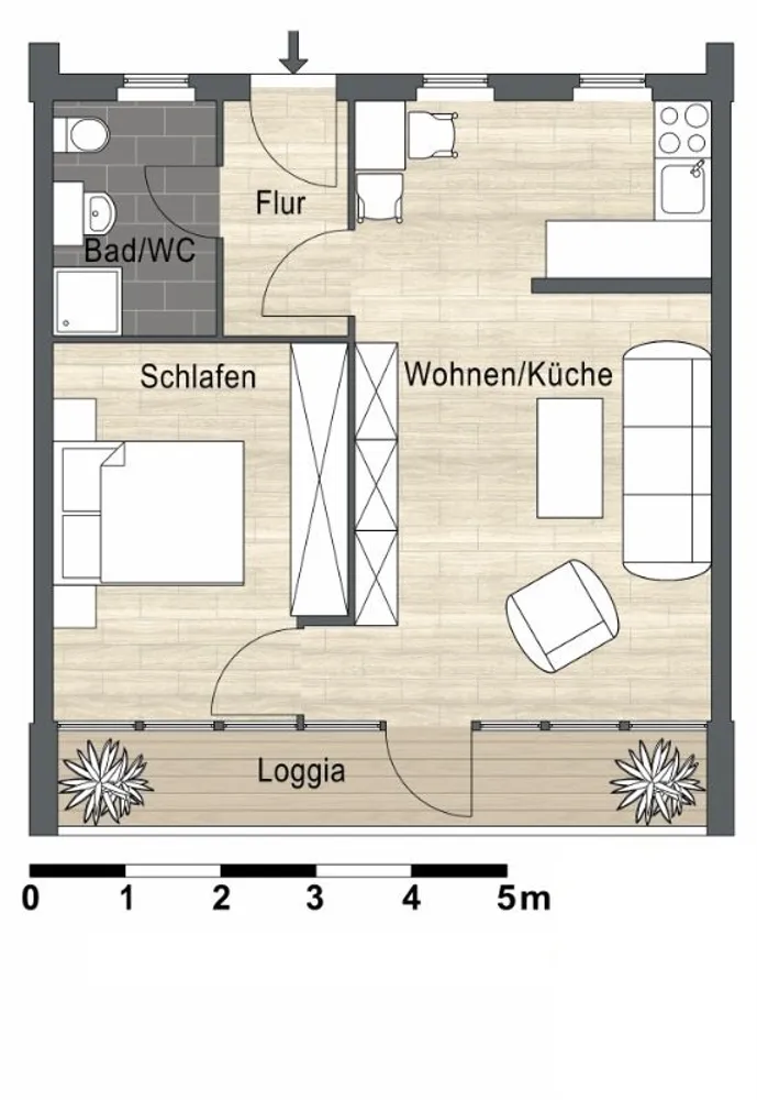 2 Zimmer Wohnung mit 47 m² in Dessau-Roßlau – Bild 6