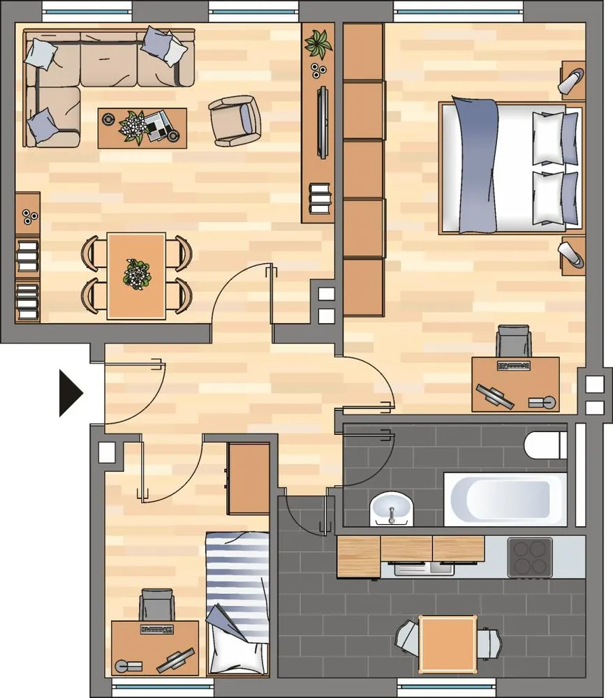 3 Zimmer Wohnung mit 59 m² in Kiel – Bild 8