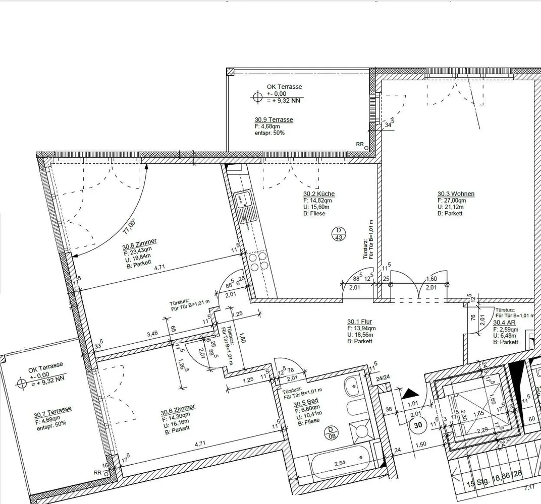 3 Zimmer Wohnung mit 113 m² in Hamburg – Bild 2