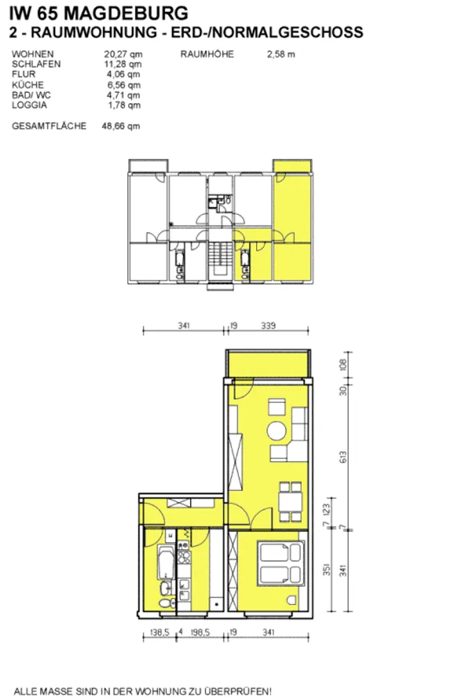 2 Zimmer Wohnung mit 49 m² in Dresden – Bild 2