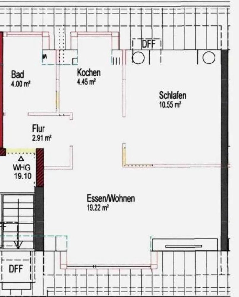 2 Zimmer Wohnung mit 45 m² in Augsburg – Bild 1