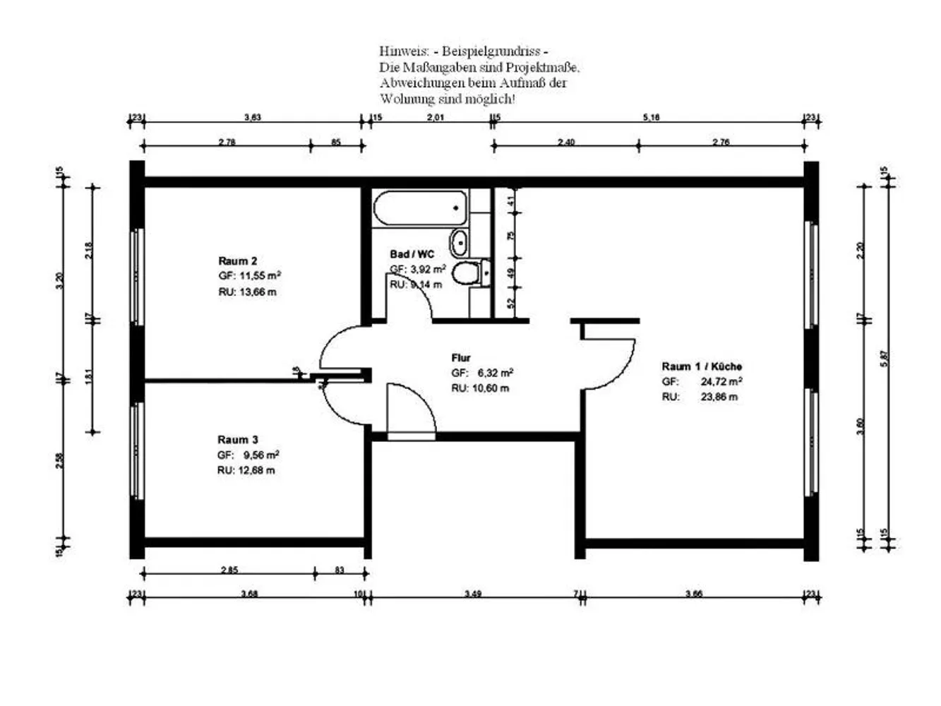 3 Zimmer Wohnung mit 56 m² in Halle (Saale) – Bild 7