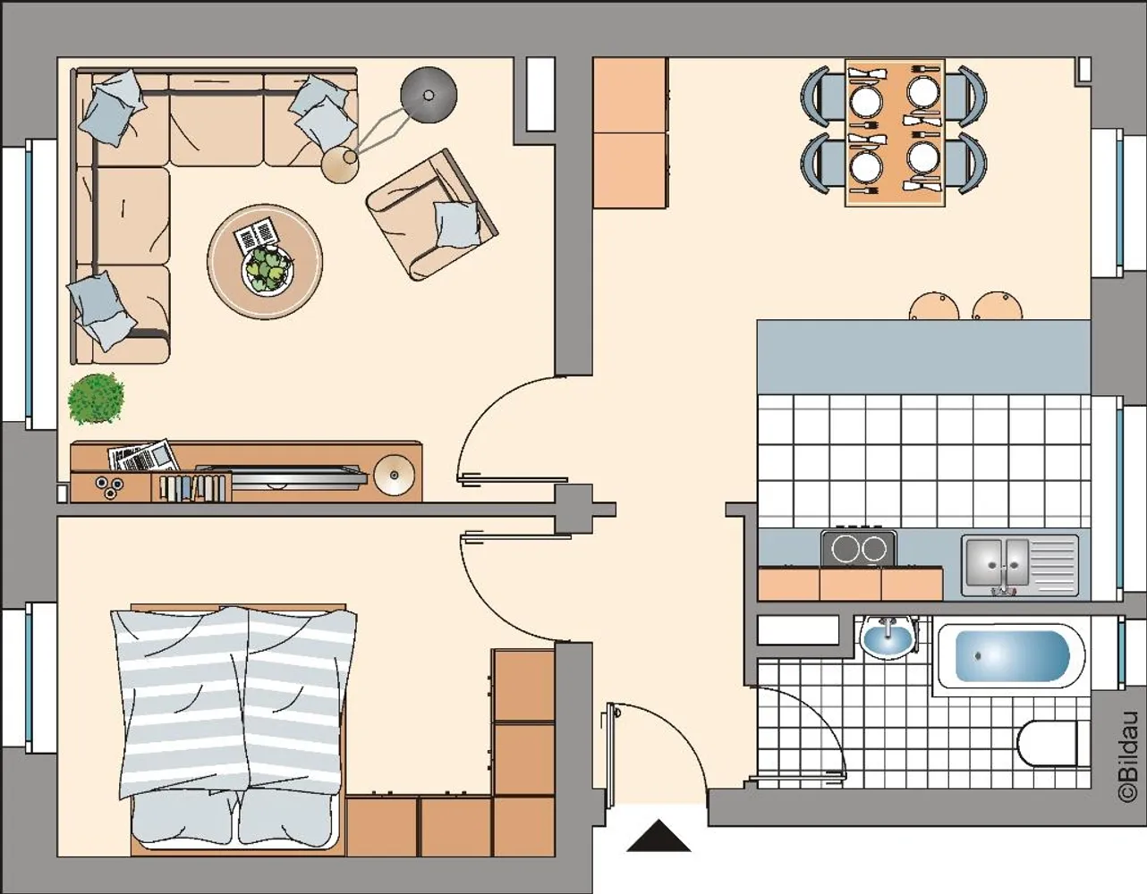 3 Zimmer Wohnung mit 49 m² in Gelsenkirchen – Bild 3