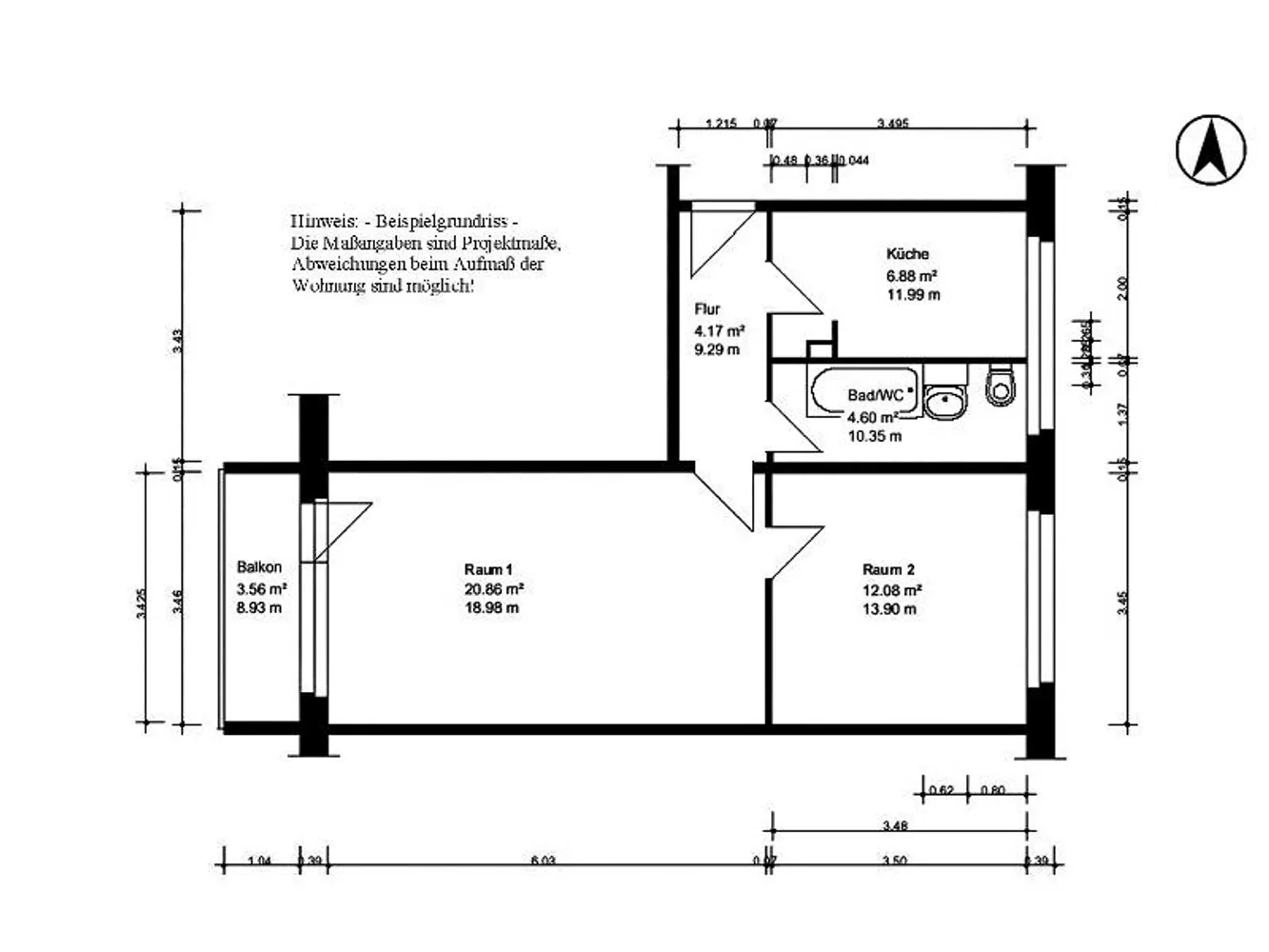 2 Zimmer Wohnung mit 51 m² in Halle (Saale) – Bild 8
