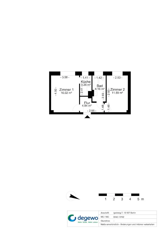 2 Zimmer Wohnung mit 40 m² in Berlin – Bild 3