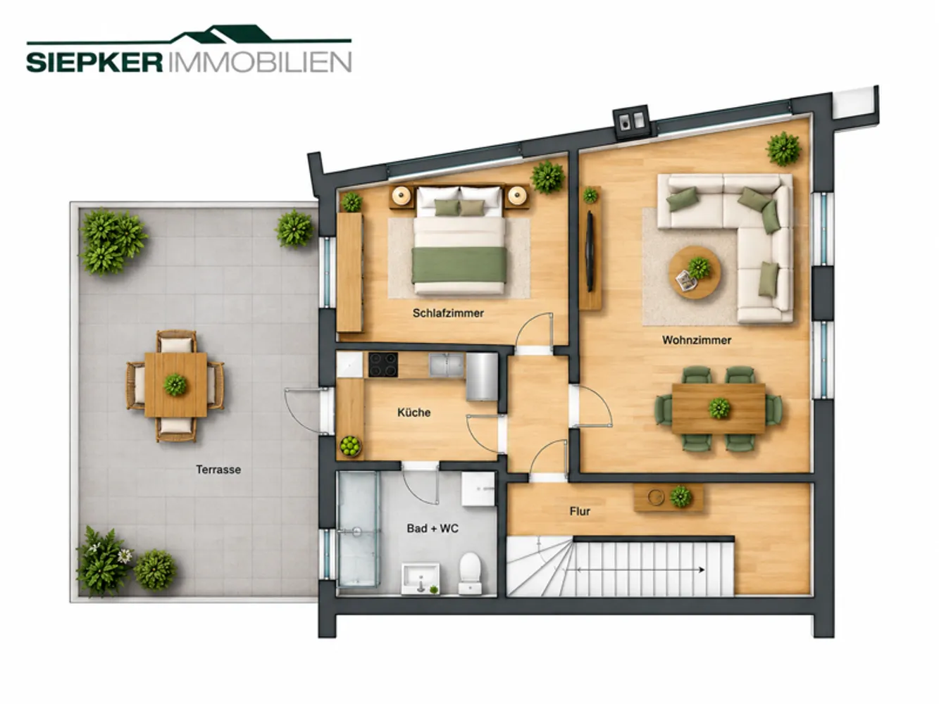 1 Zimmer Wohnung mit 76 m² in Braunschweig – Bild 3