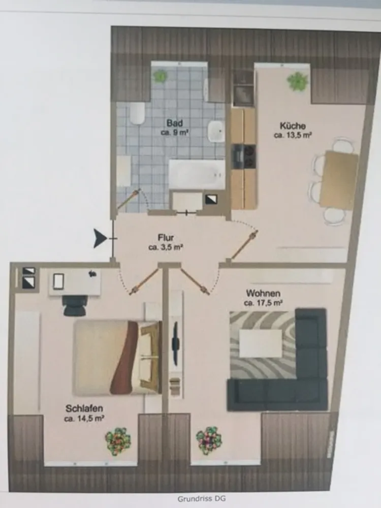 2 Zimmer Wohnung mit 60 m² in Karlsruhe – Bild 9