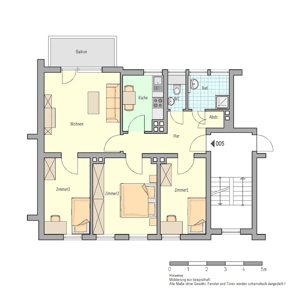 4 Zimmer Wohnung mit 73 m² in Herford – Bild 1