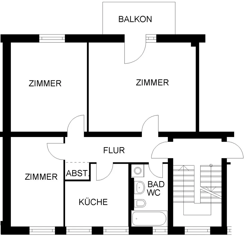 3 Zimmer Wohnung mit 69 m² in Hagen – Bild 3