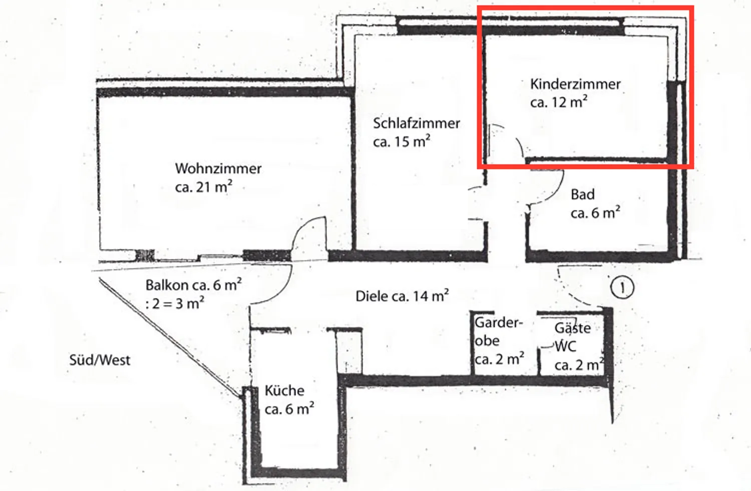 WG-Zimmer mit 12 m² in München – Bild 2
