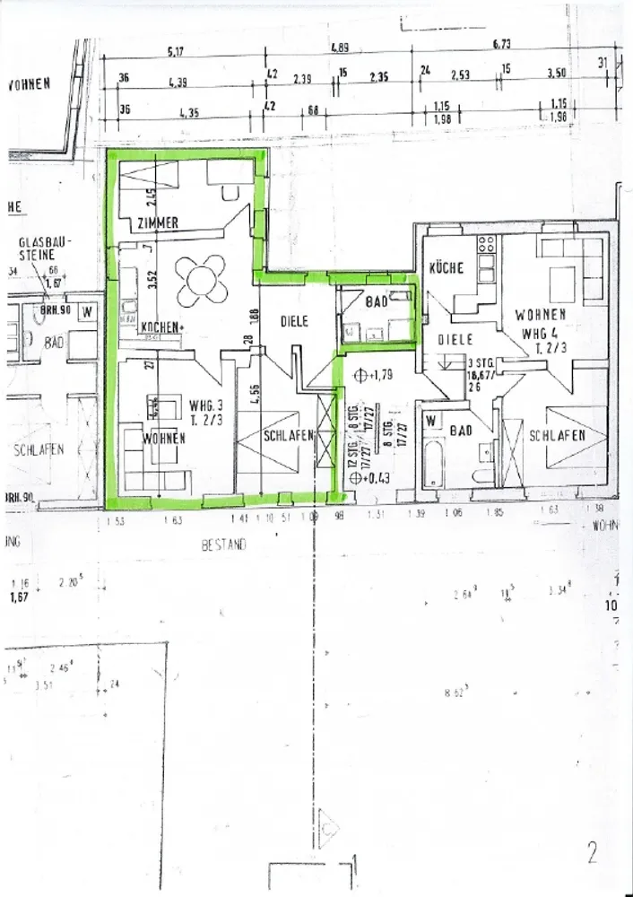 3 Zimmer Wohnung mit 65 m² in Güstrow – Bild 2