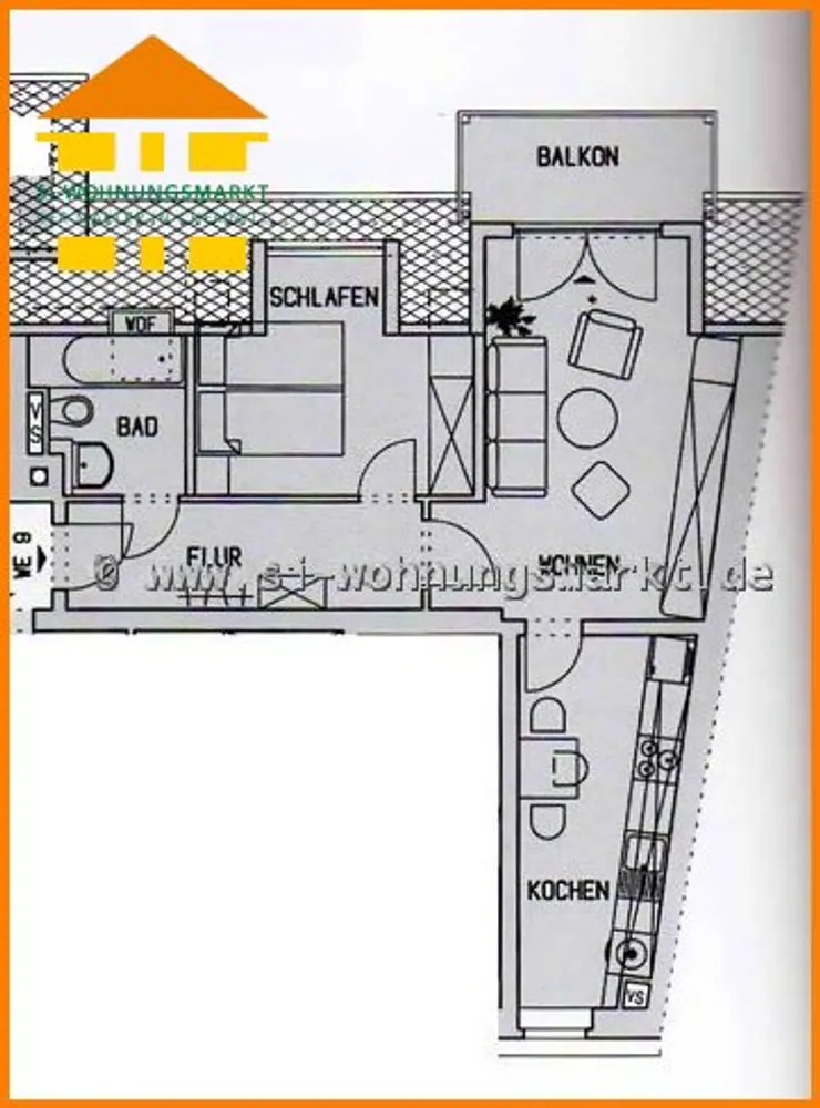 2 Zimmer Wohnung mit 51 m² in Chemnitz – Bild 4