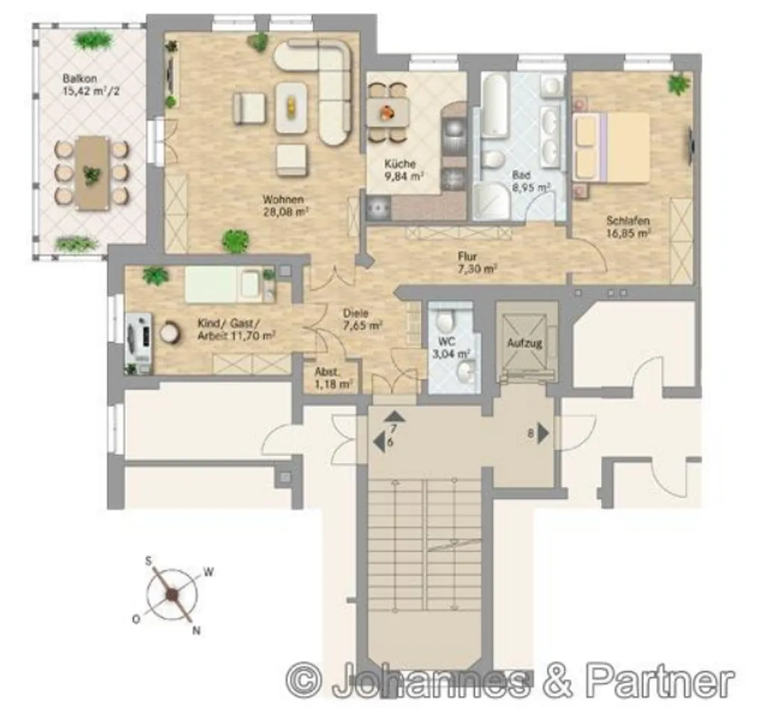 3 room apartment with 102 m² in Dresden – Photo 4